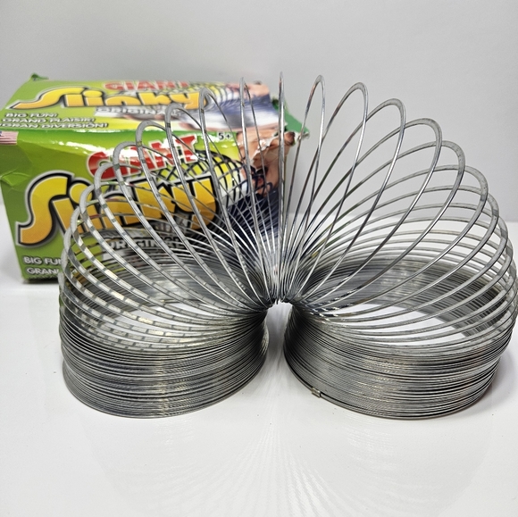 The Original Giant Slinky Walking Spring Toy, Metal Slinky - Picture 2 of 2